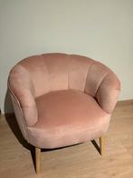Fauteuil velvet roze, Huis en Inrichting, Fauteuils, Ophalen, Zo goed als nieuw
