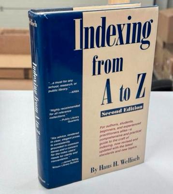 Indexing from A to Z hans h Wellisch Hardcover Hardback boek beschikbaar voor biedingen