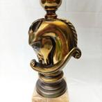 LAMP DEKNUDT LUSTRERIE | 80'S BE Hollywood Regency | Messing, Ophalen, Gebruikt, Hollywood Regency, Metaal