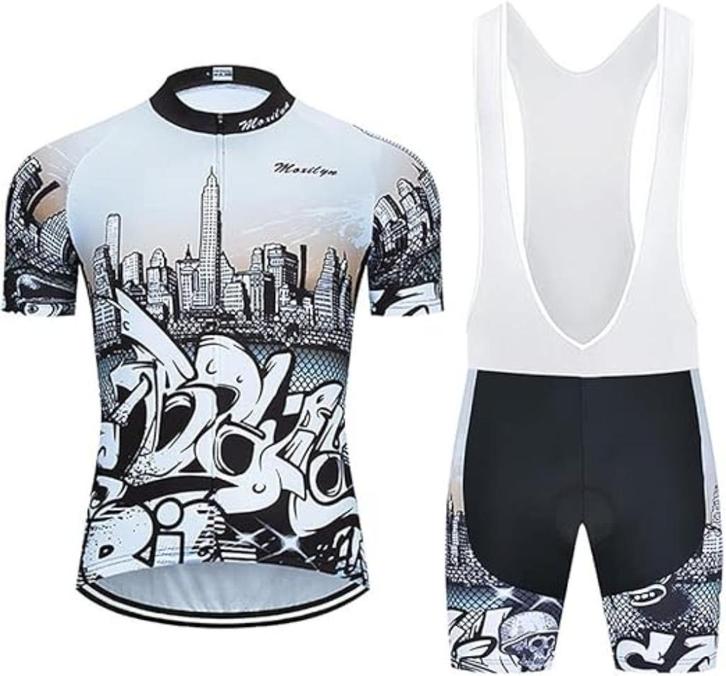 Fietsshirt met bretelbroek SNELLE GRATIS LEVERING, Fietsen en Brommers, Fietsaccessoires | Fietskleding, Nieuw, Heren, Verzenden