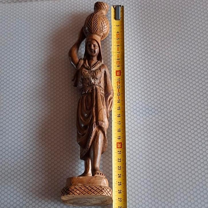 Handgesneden Afrikaans houten beeld – 27,5 cm, Antiek en Kunst, Kunst | Beelden en Houtsnijwerken, Ophalen of Verzenden