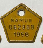 Plaque vélo 1956 Namur, Ophalen of Verzenden