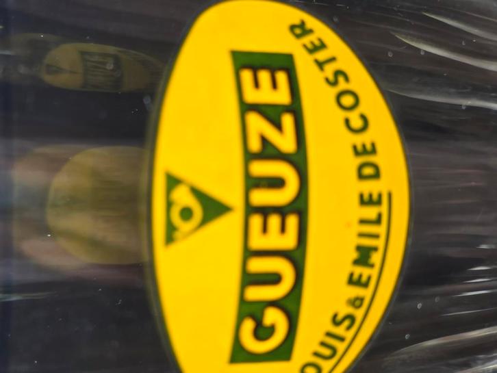 Gueuze bierglazen Louis & Emile De Coster – EKLA – vintage –, Verzamelen, Glas en Drinkglazen, Zo goed als nieuw, Ophalen of Verzenden