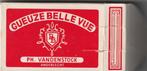 BIER 18 / VOL KAARTSPEL GUEUZE BELLE VUE PH VANDENSTOCK, Ophalen of Verzenden, Nieuw, Speelkaart(en)