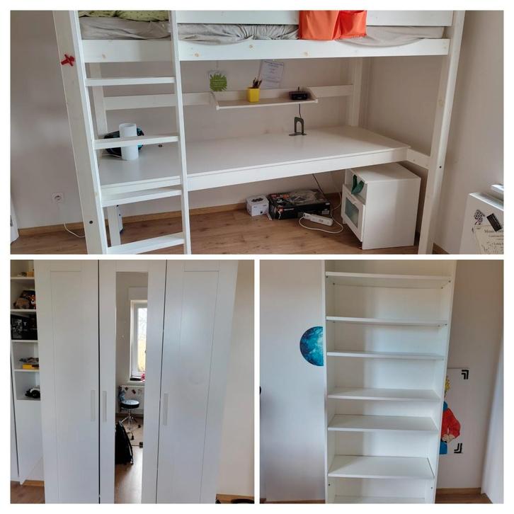 GRATIS kind-/tienerkamer, Huis en Inrichting, Slaapkamer | Complete slaapkamers, Gebruikt, Eenpersoons, Ophalen