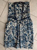 Robe bustier Stradivarius - T.M - crème / bleu - TBE, Blauw, STRADIVARIUS, Gedragen, Boven de knie