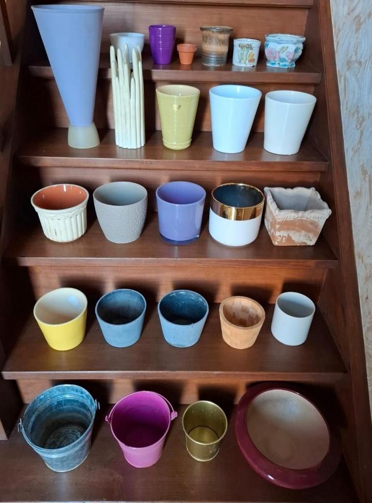 Heel veel vazen en bloempotjes, verschillende formaten, Maison & Meubles, Accessoires pour la Maison | Vases, Utilisé, Enlèvement ou Envoi