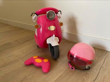 Babyborn scooter + afstandsbediening + helm