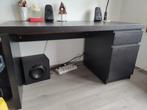 ikea malm bureau zwart, Huis en Inrichting, Bureaus, Gebruikt, Ophalen, Bureau