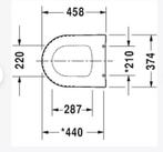 Duravit ME by starck universele toiletbril wit,  softclose, Ophalen of Verzenden, Nieuw, Wit
