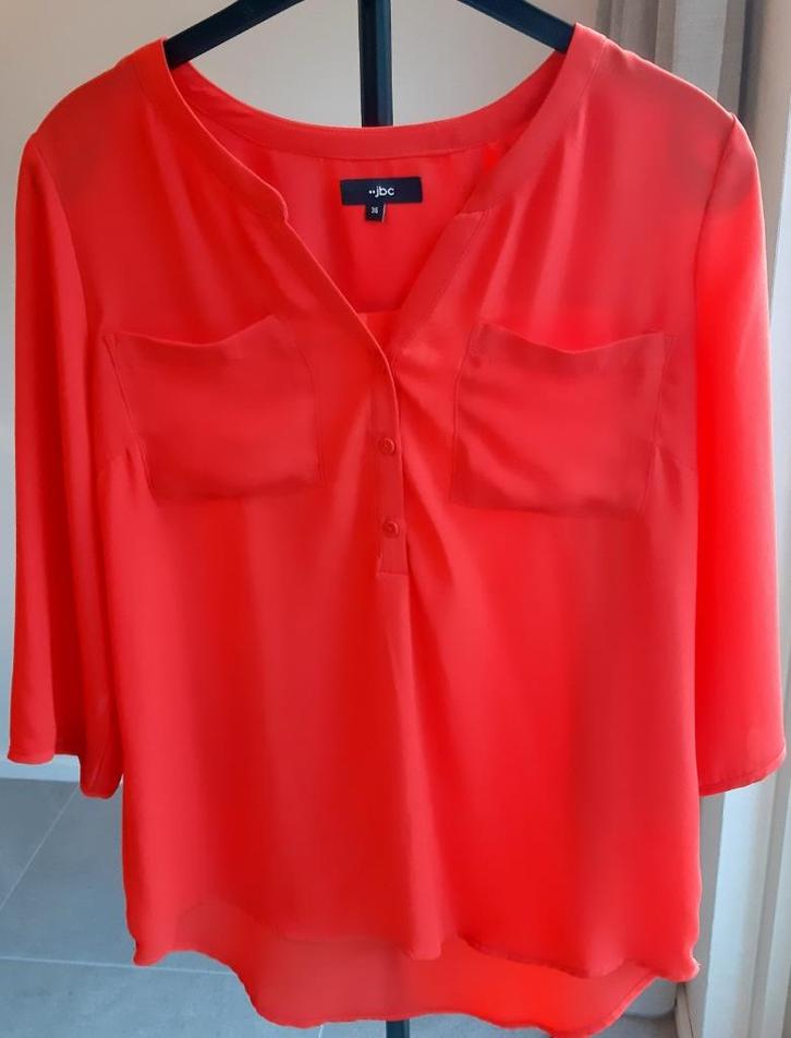 Rode blouse maat 36, Kleding | Dames, Blouses en Tunieken, Maat 36 (S), Ophalen of Verzenden