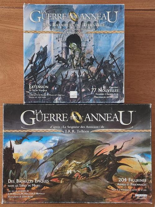La Guerre de l'Anneau + Extension Bataille du Tiers Age, Hobby en Vrije tijd, Gezelschapsspellen | Bordspellen, Gebruikt, Een of twee spelers