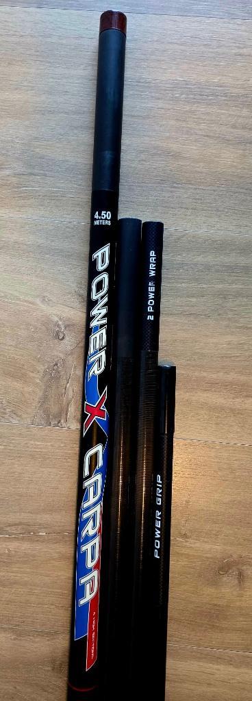 Colmic POWER X Carpa schepnet steel, Watersport en Boten, Hengelsport | Witvissen, Zo goed als nieuw, Ophalen