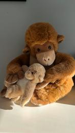Grote aap met baby, Kinderen en Baby's, Speelgoed | Knuffels en Pluche, Ophalen, Zo goed als nieuw