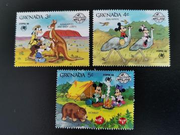 Grenade 1988 - Disney - 60e anniversaire de Mickey Mouse *, Enlèvement ou Envoi, Non oblitéré, Amérique du Nord
