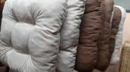 8 stoelkussens 40x40, Huis en Inrichting, Woonaccessoires | Kussens, Ophalen, Gebruikt, Beige