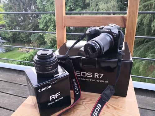 Canon EOS R7  RF-S 18-150mm + RF 50mm F1.8, Audio, Tv en Foto, Fotocamera's Digitaal, Zo goed als nieuw, Canon, Ophalen