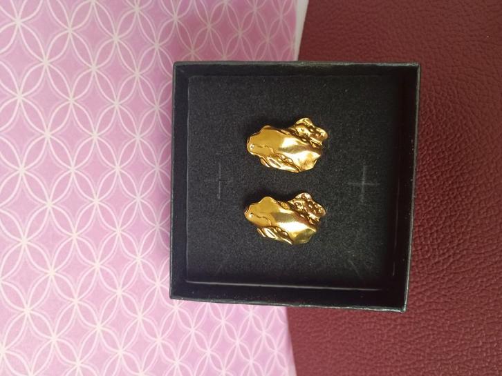 18k verguld nieuw, Handtassen en Accessoires, Oorbellen, Nieuw, Ophalen of Verzenden