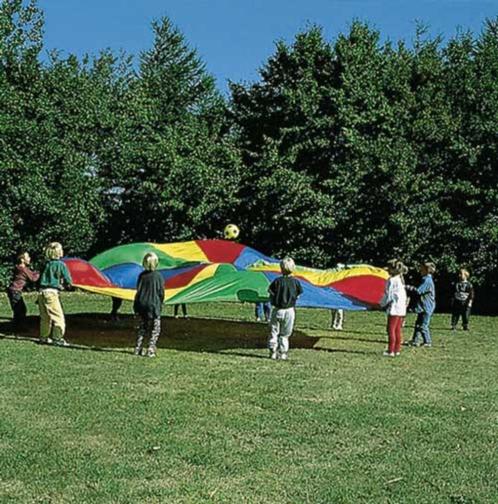 Speelparachute - diameter 5 m 30, Kinderen en Baby's, Speelgoed | Buiten | Trampolines, Ophalen of Verzenden