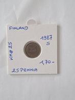 Finland 25  pennia 1927 S, Timbres & Monnaies, Monnaies | Europe | Monnaies non-euro, Enlèvement ou Envoi