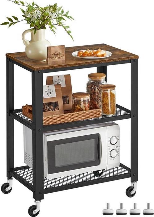Keukentrolley op Wieltjes - 60x40x77,5 - Nieuw en ongeopend, Huis en Inrichting, Keuken | Keukenelementen, Nieuw, Minder dan 100 cm