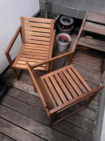 Twee Ikea Nammaro tuinzetels met kussens zonder hoes, Enlèvement, Comme neuf
