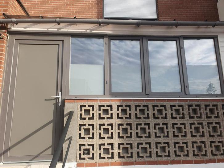 Pvc raam muisgrijs, Doe-het-zelf en Bouw, Raamkozijnen en Schuifdeuren, Zo goed als nieuw, Deurkozijn, Kunststof, 150 tot 225 cm