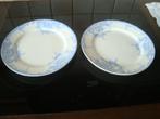 2 Platte borden Boch, decor Dauphin., Antiek en Kunst, Ophalen