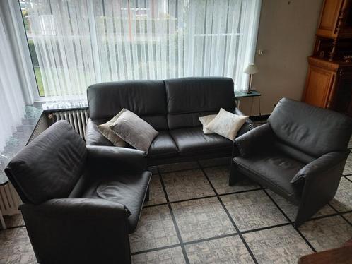 Leolux design dik lederen zetel, Huis en Inrichting, Fauteuils, Zo goed als nieuw, Leer, Ophalen of Verzenden