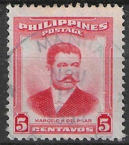 Filipijnen 1952 - Yvert 399 - Marcelo Hilario del Pilar (ST), Postzegels en Munten, Postzegels | Azië, Gestempeld, Verzenden