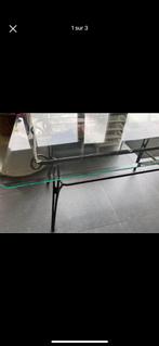 Table en verre, Maison & Meubles, 100 à 150 cm, Cinq personnes ou plus, Verre, Enlèvement