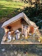 Nieuwe houten handgemaakte kerststal F208, Diversen, Kerst, Ophalen of Verzenden, Nieuw