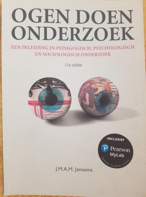 Ogen doen onderzoek (11e ed) J.M.A.M. Janssens, Livres, Livres scolaires, Utilisé, Enlèvement