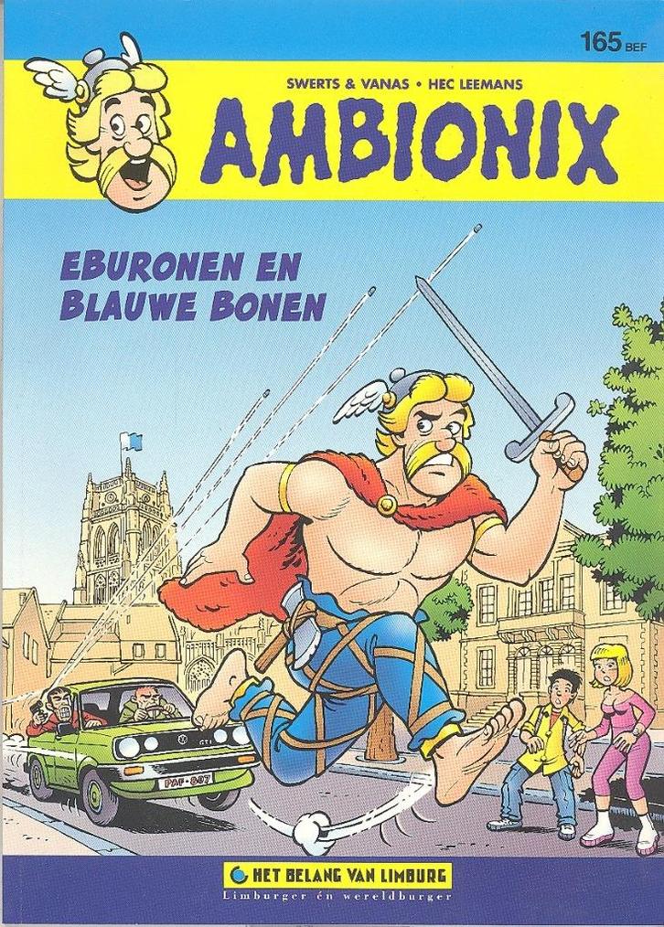 Ambionix nr 1 - Eburonen en blauwe bonen., Boeken, Stripverhalen, Gelezen, Eén stripboek, Ophalen of Verzenden