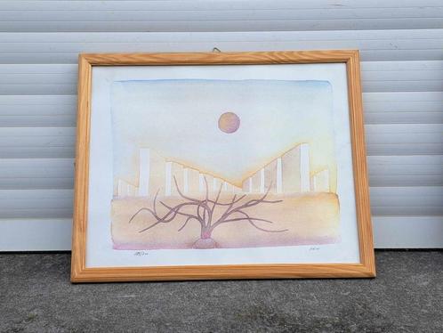 lithographie signe jean michel folon, Antiek en Kunst, Kunst | Litho's en Zeefdrukken, Ophalen of Verzenden