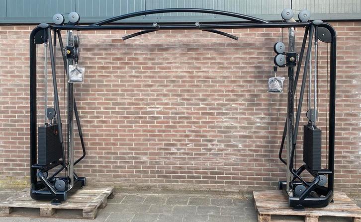 Cable crossover + 2x-140kg gewichten! Gloednieuw!, Sports & Fitness, Appareils de fitness, Neuf, Enlèvement