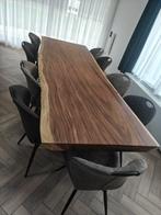 Suar boomstamtafel 300 cm bij 100 cm, 8 cm dik, Rustiek, modern, 200 cm ou plus, Cinq personnes ou plus, 50 à 100 cm