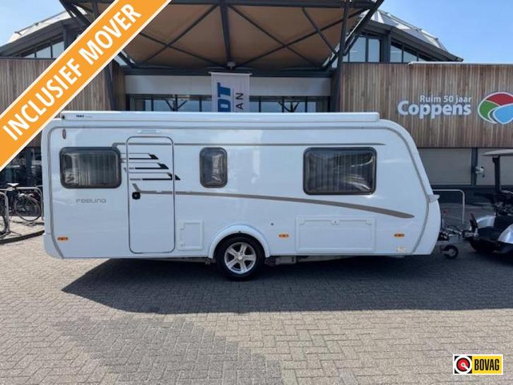 Eriba Feeling 470 2017 MOVER + LUIFEL!, Caravans en Kamperen, Caravans, tot en met 4, 1000 - 1250 kg, Treinzit, Eriba, 2 aparte bedden
