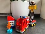 Lego Duplo brandweerwagen 10592 compleet, Ophalen of Verzenden, Zo goed als nieuw, Duplo