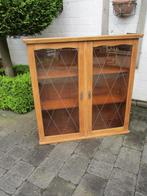 Hang vitrine / wand, Met deur(en), 25 tot 50 cm, Eikenhout, 100 tot 150 cm