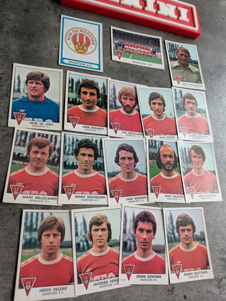 PANINI FOOTBALL 78 WAREGEM 17 STICKERS 1978 voetbal, Hobby en Vrije tijd, Stickers en Plaatjes, Nieuw, Verzenden