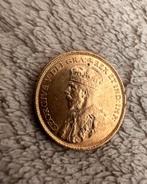 Pièce d'or 5 dollars Canada 1912 Georg V, Timbres & Monnaies, Enlèvement ou Envoi