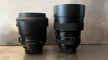 2x Sigma Lenzen (Nikon): 24-70mm 2.8 Art en 14-24mm 2.8 Art beschikbaar voor biedingen