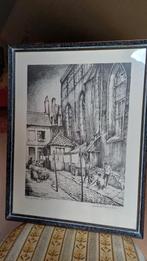 Lode Sanglet ets, Antiek en Kunst, Kunst | Overige Kunst, Ophalen of Verzenden