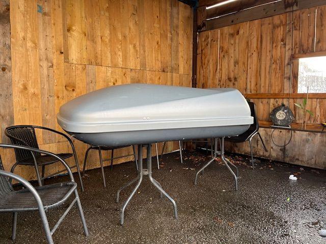 dakkoffer met gratis dakdragers, Autos : Divers, Coffres de toit, Utilisé, Enlèvement ou Envoi