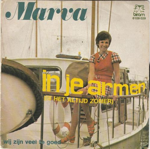 45T: Marva: In je armen, CD & DVD, Vinyles | Néerlandophone, Utilisé, Autres formats, Enlèvement ou Envoi