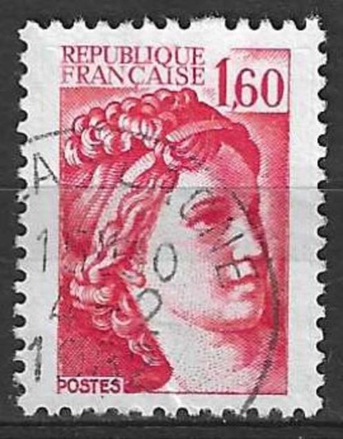 Frankrijk 1981 - Yvert 2155 - Type Sabine - 1,60 F. (ST), Postzegels en Munten, Postzegels | Europa | Frankrijk, Gestempeld, Verzenden