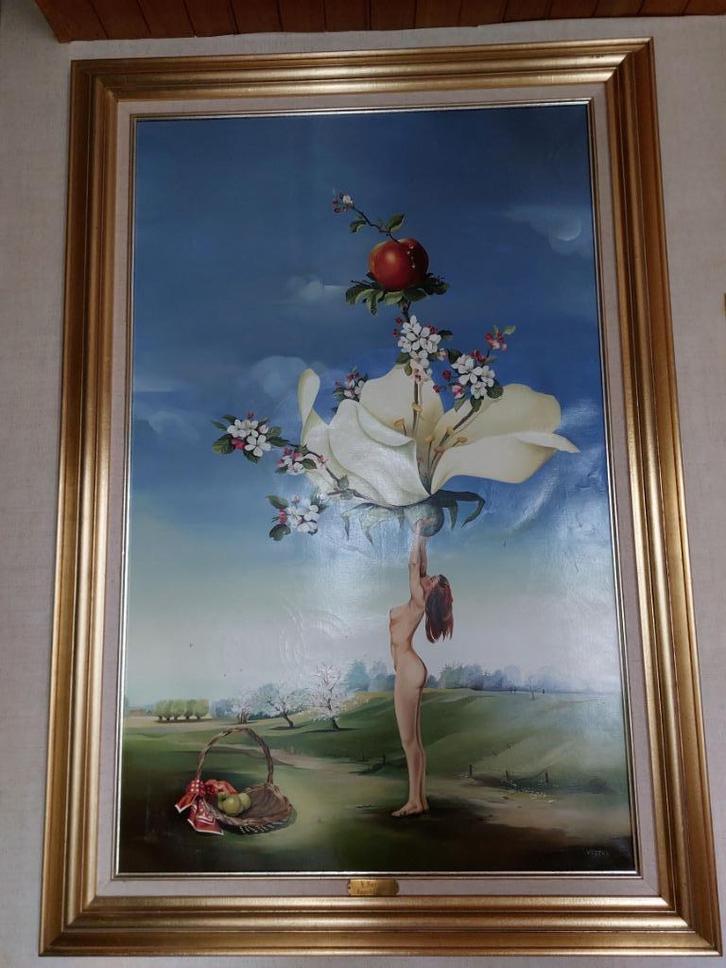 Schilderij "Appelbloesem" van Vera Noens, Antiek en Kunst, Kunst | Schilderijen | Klassiek, Ophalen