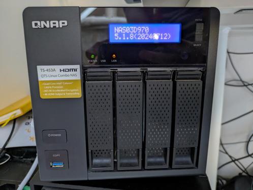 QNAP TS-453A 4 bay NAS, Computers en Software, NAS, Zo goed als nieuw, Ophalen