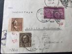 USA enveloppen met Duits censuur lint 1940, Verzamelen, Militaria | Tweede Wereldoorlog, Ophalen of Verzenden